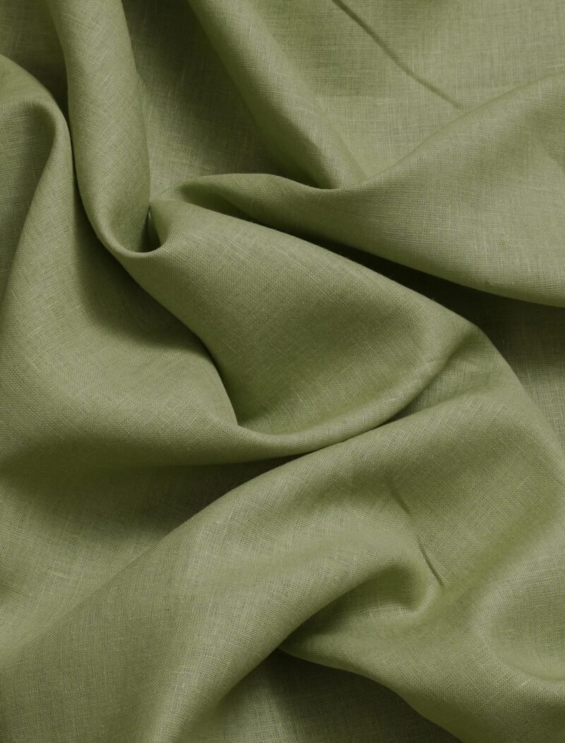 Olive Green Linen Fabric
