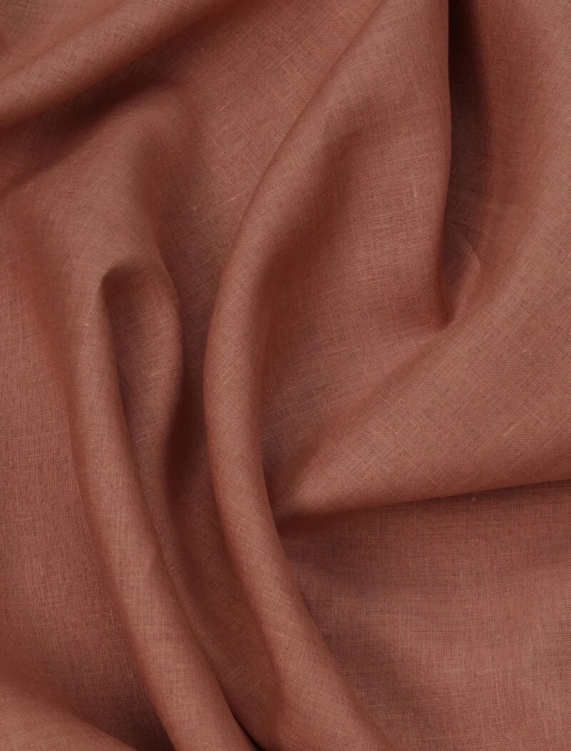 Terracotta premium linen fabric texture